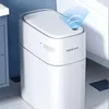 Pattumiere Joybos Sensore di insaccamento automatico Pattumiera 14L Toilette domestica Cucina Smart Bagno stretto 220919