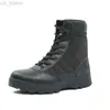 Stiefel Herren Taktische Stiefel Wüstenkämpfe Lederjagdschuhe Militärarmee Schießen L220920