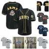 GLAC202 Baseballtr￶ja oss som k￤mpar Falcons AAA -O 39th Infantry Grey Baseball Jersey - U.S. Baseball Jersey - Military Jerseys