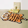 Teppich mit Cartoon-Tiger-Teppich, rutschfest, für den Nachttisch, saugfähig, Badezimmermatte, Tiere, bedruckt, Teppiche für Kinderzimmer, Dekoration, niedlich, pelzig, S 220919