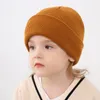 Fashion Baby Hat for Boys Knit Babyy Beanie Cap Kapelunki Dziecięce Kapieczki dla dziewcząt ciepłe czapki maluchowe czapki niemowlęta