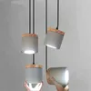 Pendant Lamps Nordic Cement Wood Lights Living Room Kitchen Led Spot Hanglamp Decor Indoor Home Dining Bedroom Lighting Fixtures