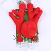 Dekoracje wnętrz renifer świąteczny wystrój samochodowy pojazd nosek Kostium Zestaw Pożuchów Red Xmas Decoration Zestaw