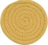 Wholesale Mats Pads Stylish Handmade Braided Woven Drink Coasters 4.3inch Cotton Super Absorbent Heat-Resistant Round Coaster