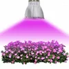 Élèvent des lumières 18W 28W AC 85-265V E27 lampe à LED plantes de graines de fleurs ampoule hydroponique éclairage de plantes à spectre complet