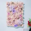 Party Decoration 40x60cm Artificial Flowers Wedding Flower Wall Panels Silk Rose Pink Romantic Backdrop Decor