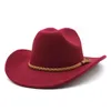 Fedoras cowboy jazz hoed vrouwen voelden fedora hoeden mannen trilby vrouw top cap man outdoor reis vakantiekaps feest kerstfeest kerst