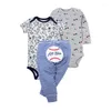 Kleidung Sets Baby Boy Girl Kleidung Langarm O-Neck Bodysuit Hosen geboren Mode 2022 Kostüm Frühling Outfit Unisex 6-24m