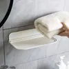 Ganchos banheiro doméstico banheiro dobrável prateleira vaso sanitário montado na parede Free toalha de toalha de armazenamento de acessórios de plástico de armazenamento