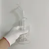 10,6 inch dikke glazen bong rookpijp beker recycler water waterpoel bubbler 14 mm vrouwelijke gewricht wordt geleverd met glazen olieverbrander ruig