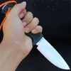 M6675 Outdoor Survival Straight Knife 9Cr18Mov Satin/Mirror Polish Drop Point Blade Full Tang TPEE Handle Fixed Blade Knives with Kydex