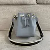 Women's Genuine Leather Bucket Bag Designer Crossbody Bags Ladies Handbags