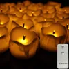 Pakiet świec o 12 odległych lub bez dekoracyjnej baterii LED obsługiwane przez Flimena Electronic Halloween Candle 220919