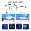 Lunettes de soleil Business en acier inoxydable verres de lecture Men Femmes Urltralight Rectangle Readers Presbyopic Optical 10 404941844