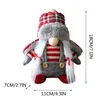 Dekoracje świąteczne bez twarzy Las Las Old Man Ornaments Fashion Plaid Hat Adornos de Navidad Decor Merry #58