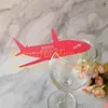 Biglietti d'auguri 60pcs Laser Cut Air Plane Shape Table Name Place Wine Cup Paper Wedding Party Decoration Favor Vari colori 220919