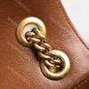 Marmont schoudertas echte lederen cross body ontwerper messenger tassen mode koehide cameratas voor vrouwelijke luxe handtassen flap met lente sluiting dame portemonnee