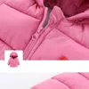 Manteau en duvet automne hiver vestes à capuche pour enfants pour bébés garçons filles solide épais polaire chaud enfants top manteaux vêtements d'extérieur 220919