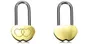 Party Favor New Padlock Love Lock Graved Double Heart Valentines Anniversary Day Gifts