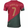 National Team FERNANDES Soccer Jerseys 22-23 World Cup WILLIAM PEREIRA JOAO CANCELO Cristiano Ronaldo DIOGO J ANDRE SILVA BERNARDO Football Shirt Kits PuTaoYa