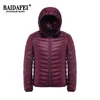 Parkas pour hommes hommes automne hiver veste grande taille 11XL 5XL hommes ultralégers emballables à capuche doudoune bouffante manteaux 220919