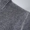 Maglioni da uomo Giacca cardigan tinta unita Uomo lavorato a maglia Collo alla coreana casual Cappotto cardigan allentato Uomo kaki coreano Giacca taglia grande grigio nero 220919