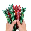Hediye Beyaz Pens 10 Renk Yaratıcılık Noel Kırtasiye Basın Renkli Kalemler Öğrenci Sevimli Okul Malzemeleri