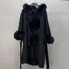Женский мех высший качество в корейском стиле 2022 настоящий шерстяной смесь шерсти плюш натуральные женские зимние пальто