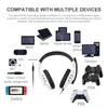 سماعات الرأس لـ PS4 PS5 Gamer Gamer PC Laptop Stereo Bass Headphones Wired Wired With Microphone for Phone Tablet Kids Boys Gift T220916