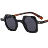 Punk Sunglasses Unisex Personality Sun Glasses Round Lens Goggles Anti-UV Spectacles Square Frame Eyeglasses Ornamental