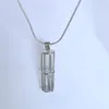 Pendanthalsband 5st 18 kgp Pearl Gem Beads Locket Hollowout Long Cylinder Tube Cage Bitgs för DIY Armband Halsbandsmycken7430300