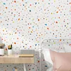 Wallpapers INS Wallpaper Living Room Bedroom Nordic Style Colorful Orange Children's Princess Girl Non-Woven