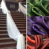 Decorazioni Natalizie 1000cm 135cm Organza Trasparente Tessuto Swag Evento Festa Matrimonio Compleanno Riunione Decorazione per Scale Tavolo Ricevimento Arco Casa 220916