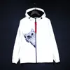 Men's Jackets Men's Full Reflective Jacket Casual Women Windbreaker Hip Hop Hooded Coat Waterproof Printed Streetwear Night Shiny Jackets 5XL 220919