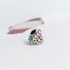 925 Sterling Silver Colorful Love Heart Charm med Original Box Diy Jewelry Accessories for Pandora Bangle Armband Making Beads Charms