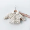 Down jas winter meisjes jassen kinderen warme katoenen met katoen gevormde jas kinderen diamant bovenkleding student buiten warme parka's babykleding 220919