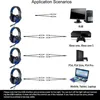 Kulaklıklar Derin Bas LED Işık Oyun Kulaklık HD Mikrofonlu PS4 PS4 PS5 Xbox One 3D Surround Ses Oyun Kulaklığı T220916