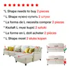 Camas de cadeira Velvet L Shaped Need 2pcs Sofá para sala de estar Elastic Móveis Couch Slipcover Chaise Longrue Corner Stretch 220919