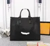 Women Leather Bag Luxurys Designer Handbag Female Fashion Messenger Onthego Tote Handbags Purse M45321