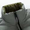 Masculino abaixo jaqueta de parkas jackets de algodão curto de inverno moda casual enchimento grosso pato branco trabalho de trabalho macho casaco de vestuário 220919