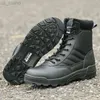 Stiefel Herren Taktische Stiefel Wüstenkämpfe Lederjagdschuhe Militärarmee Schießen L220920