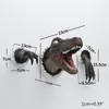 Decorative Objects Figurines WallMounted Dinosaur Resin Sculptures WallBroken Head with Claw Props 3D Statue Home Art Decorations 220919