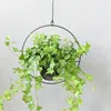 Vases Metal Hanging Flower Pot Nordic Chain Planter Basket Vase For Home Garden Balcony Decoration 220919