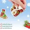 Décorations de Noël L Snowflake Windows Clings Stickers Snowman Window Decals White For Glass Pvc Static Winter Party Holida Mxhome Amlct