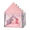 Torda de brinquedo Crianças grandes tenda 1.35m Wigwam Dobring Kids Tipi Baby Play House Girls Pink Princess Castle Decoração de quarto da criança 220919
