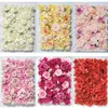 Party Decoration 40x60cm Artificial Flowers Wedding Flower Wall Panels Silk Rose Pink Romantic Backdrop Decor
