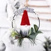 Christmas Decorations Decoration Wrought Iron Wreath Dwarf Doll Door Hanging Tree Pendant Year Festive Supplies