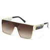 Солнцезащитные очки 2022, модные крутые плоские верхние защитные очки в металлическом стиле с градиентом для мужчин и женщин, винтажный брендовый дизайн, солнцезащитные очки UV400 Shades