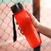 Bouteilles d'eau Bouteille d'eau de sport 500 / 1000ML Shaker de protéines Voyage en plein air Portable Drinkware étanche Bouteille de boisson en plastique sans BPA 220919