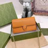 Luxury axelpåsar kedjekoppling kuvert crossbody väskor kvinnor handväska klassisk all-match läder designer crossbody plånbok kvinnliga purs 2200919